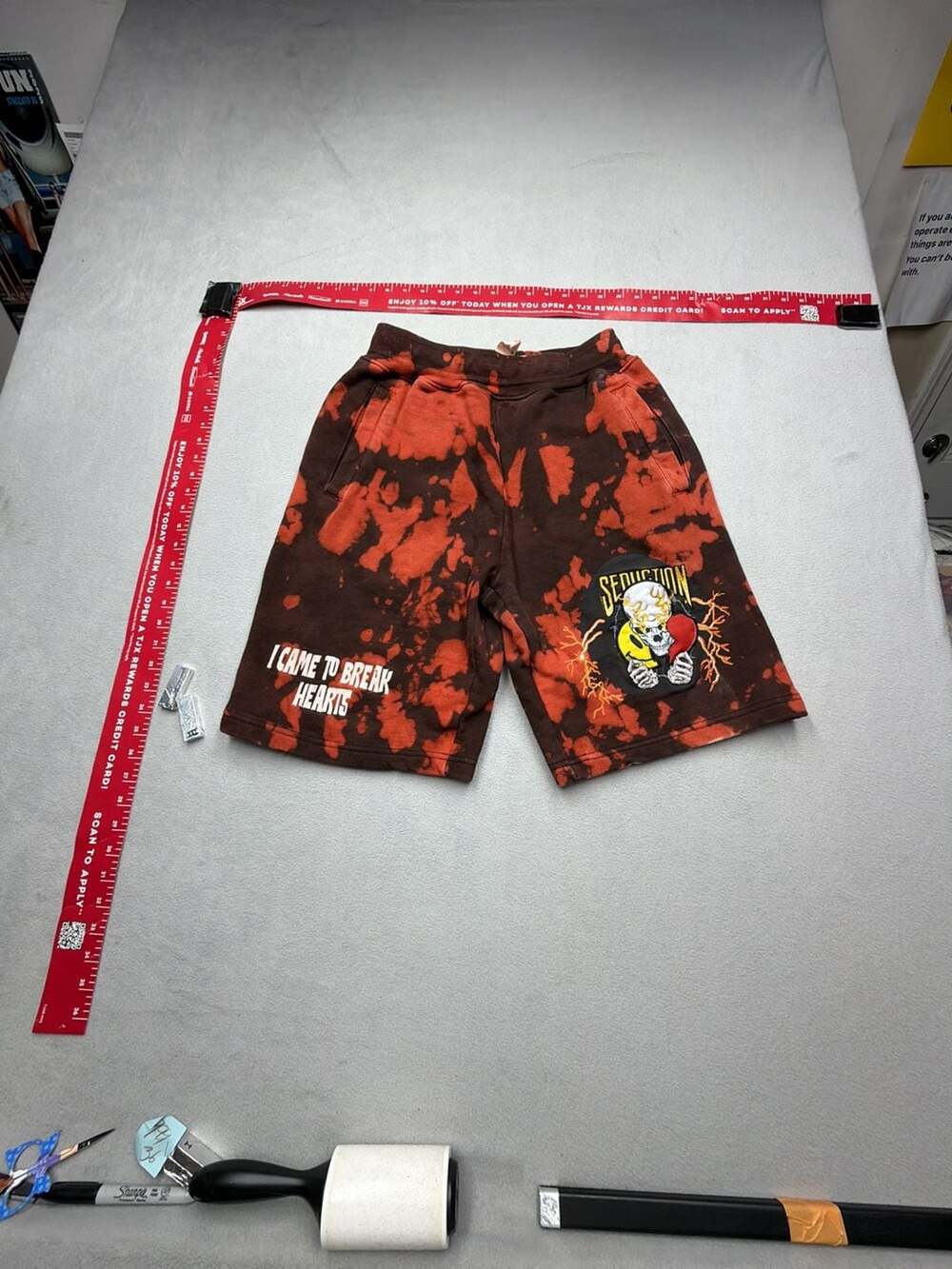 Iro-Ochi Seduction I Came To Break Hearts Tie Dye Sweat Shorts